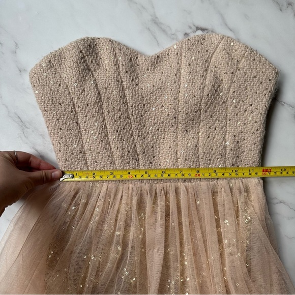Mustard Seed Small Sequin and Tulle Strapless Sweetheart Dress - Picture 5 of 14